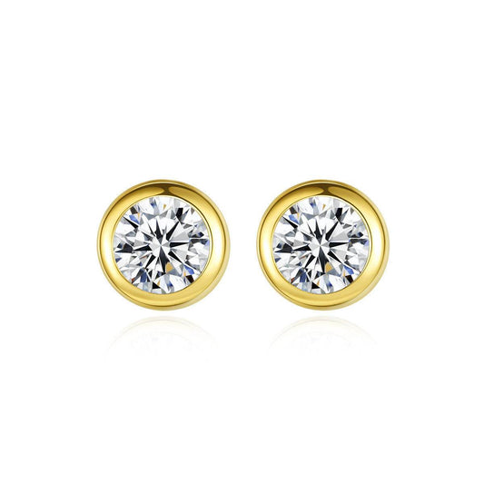 Wild 14K Gold Zircon Earrings – Bold Glamour Meets Everyday Luxury ladys earrings Distinguished Fine Apparel