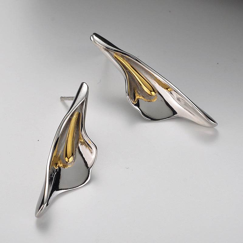 Women's 925 Sterling Silver Floral Stud Earrings ladys earrings Distinguished Fine Apparel Silver 925 Silver