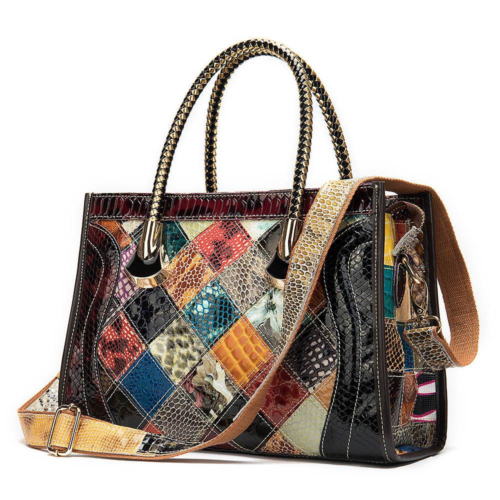 Eccentric ladies Genuine leather Bag - Exquisite Quality, Retro Elegance, Distinctive Statement Lady's accessory's Distinguished Fine Apparel 1Style