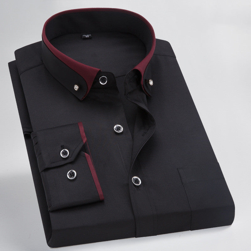 Men's Stretch Shirt, Formal, Business, Casual, Men's Shirts Distinguished Fine Apparel 16720style 38