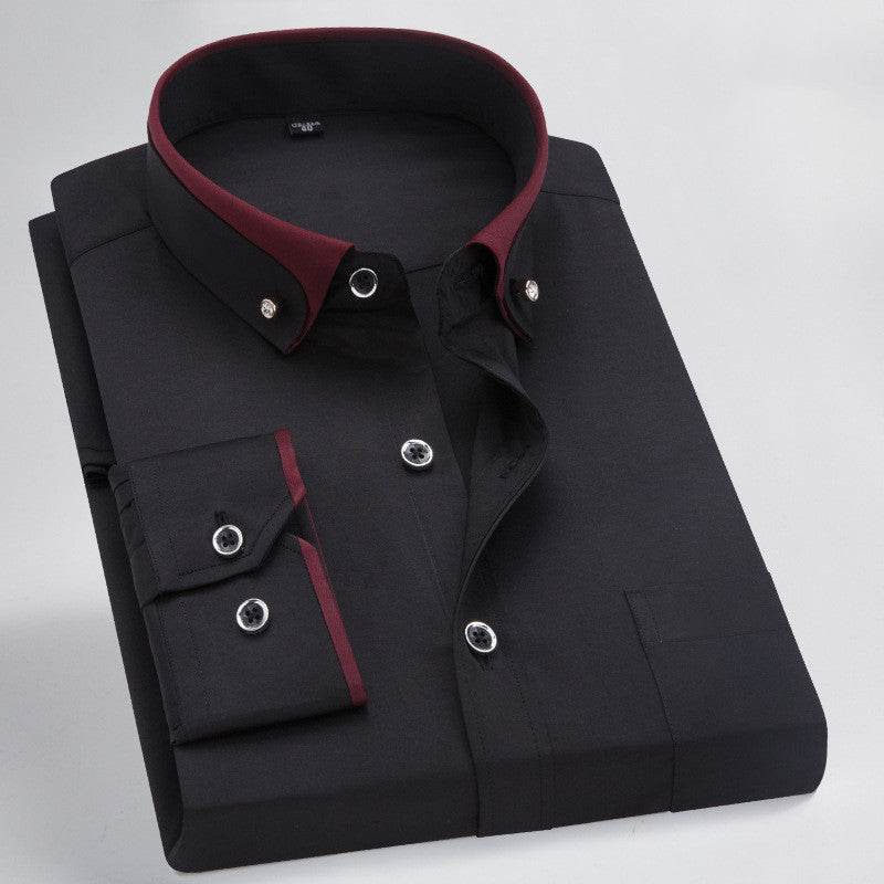 Stretch Shirt for Men - Formal, Business, and Casual Wear Men's Shirts Distinguished Fine Apparel 16720style 38