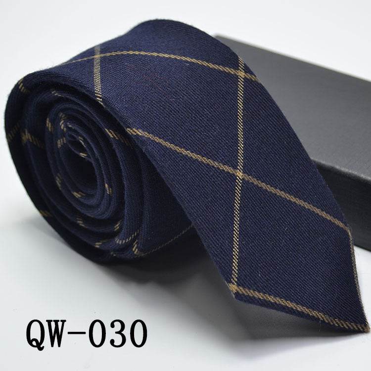 Mens Tie Super Narrow Wool-like Elegant Business Wear - Distinguished Fine Men's & Women's Apparel