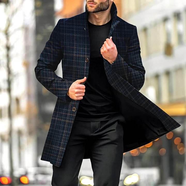 Men's Casual Woolen Mid-length Coat - Latest Fashion gents jacket Distinguished Fine Apparel FY273 5XL