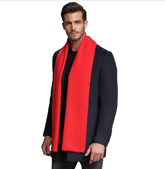 Scarf Cashmere Men's Casual Thick Warm Long Double-Sided gents accessorys Distinguished Fine Apparel