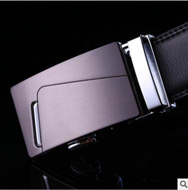 Men's Professional Business leather belt With automatic buckle formal wear Distinguished Fine Apparel 21 110 130cm