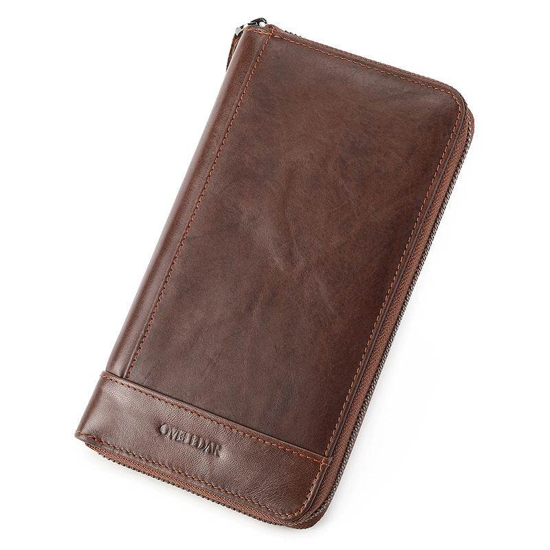 Men's Genuine Leather Large Capacity Wallet gents accessorys Distinguished Fine Apparel