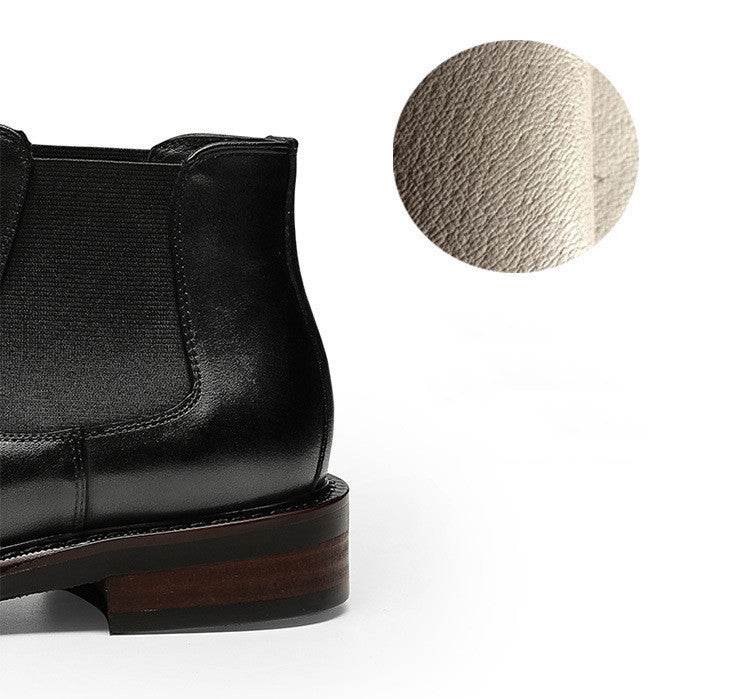 Men's Genuine Leather Formal Business Boots - Sleek and Affordable gents shoes Distinguished Fine Apparel