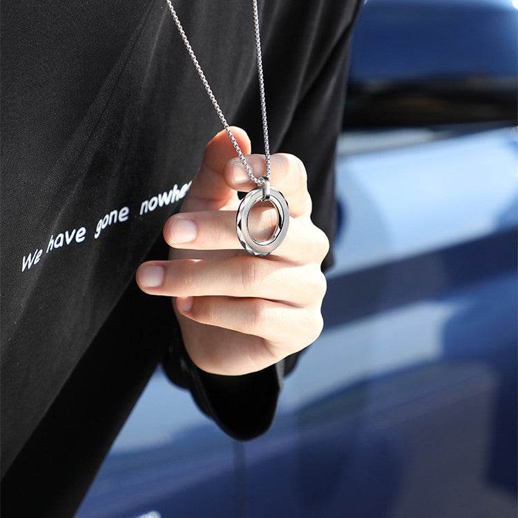 Tungsten Gold Men’s Necklace – Bold Hip-Hop Style Jewelry gents accessorys Distinguished Fine Apparel