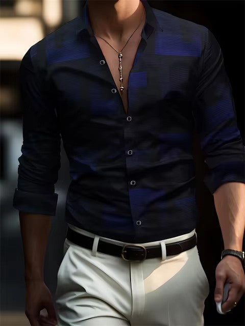 Men's Casual Office Wear, Distinguished Fine Apparel Men's Shirt Distinguished Fine Apparel FSMG23UA 2XL