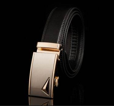 Men's Professional Business leather belt With automatic buckle 1 / 110 130cm 10 / 110 130cm