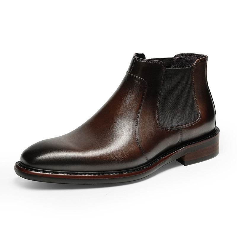 Men's Genuine Leather Formal Business Boots - Sleek and Affordable gents shoes Distinguished Fine Apparel