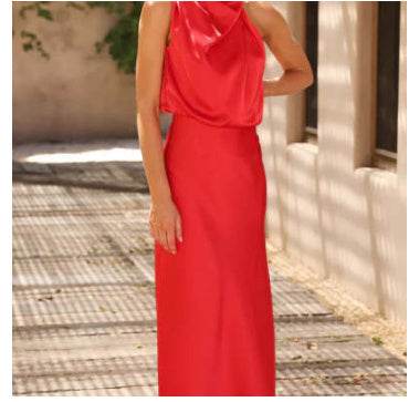 Women's Sleeveless Summer Dress - Elegant Evening Party Wear lady's dresses Distinguished Fine Apparel