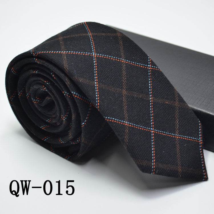 Mens Tie Super Narrow Wool-like Elegant Business Wear gent's ties Distinguished Fine Apparel QW015