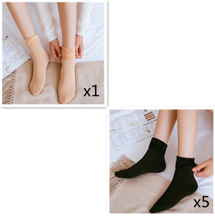 Women's Thick Winter Socks - Velvety Warm - Practical Insulation