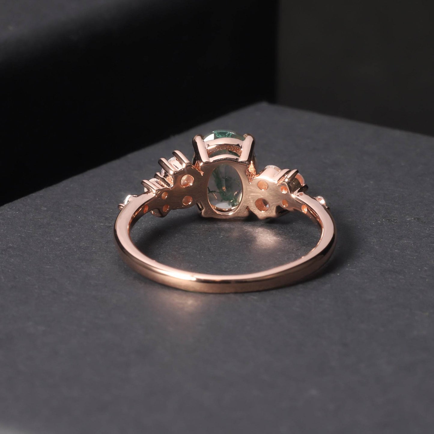 925 Sterling Silver Rose Gold Gemstone Ring – Romantic Luxury for Everyday Wear ladys ring Distinguished Fine Apparel
