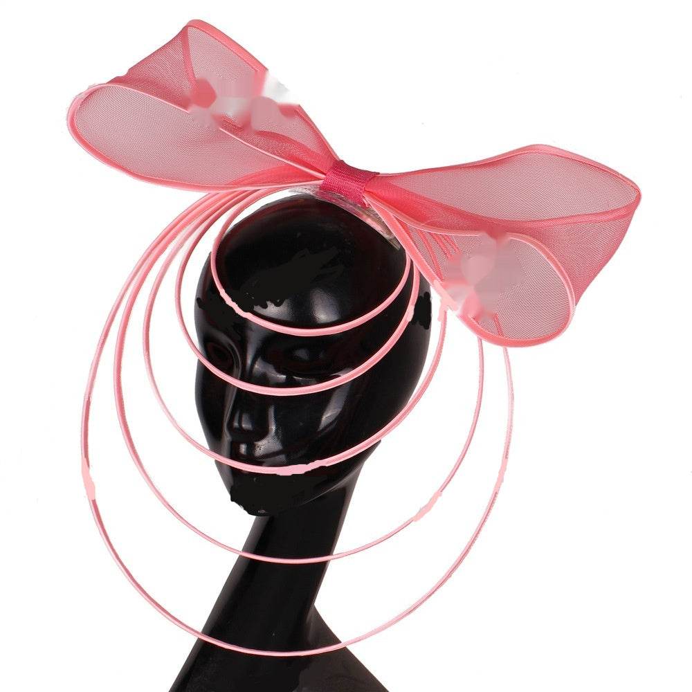 Racing Festival Fashion High-end Top Hat Hair Accessories ladys hats Distinguished Fine Apparel Watermelon Red