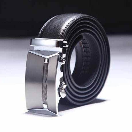 Business Belt For The Larger Discerning Gentleman gents belt Distinguished Fine Apparel Silver Black 110cm