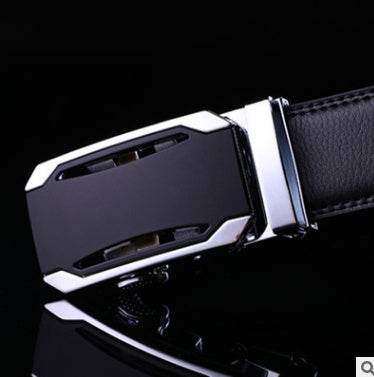 Men's Professional Business leather belt With automatic buckle formal wear Distinguished Fine Apparel 22 110 130cm