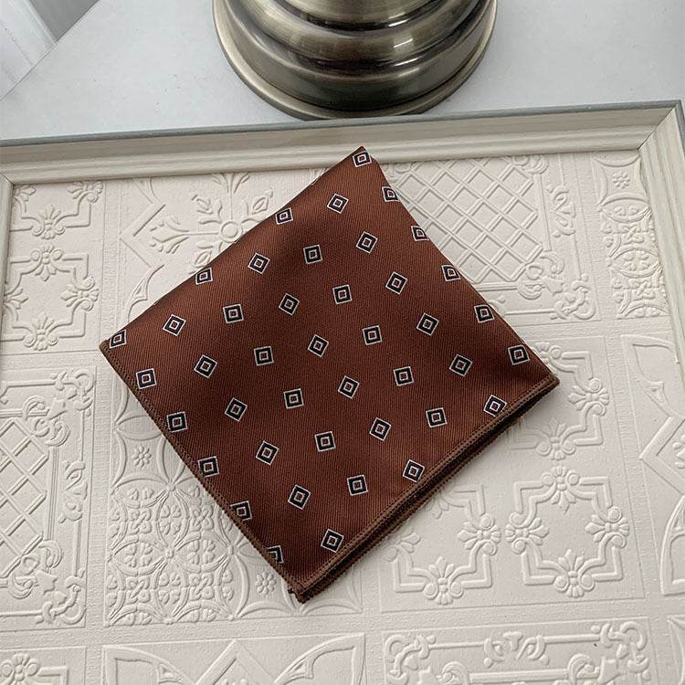Men's British Small Square Handkerchief For Suit Pockets gent's ties Distinguished Fine Apparel Model 8
