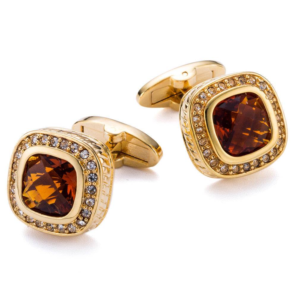 High Quality Classic French Turtle Surface Glass Cufflinks gents accessorys Distinguished Fine Apparel