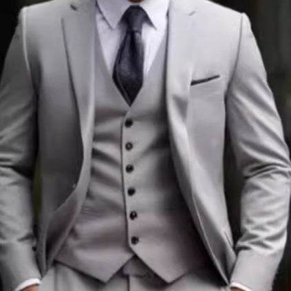 Gentlemen's European And American Style Plus Size Foreign Trade Three-piece Suit gents suit Distinguished Fine Apparel