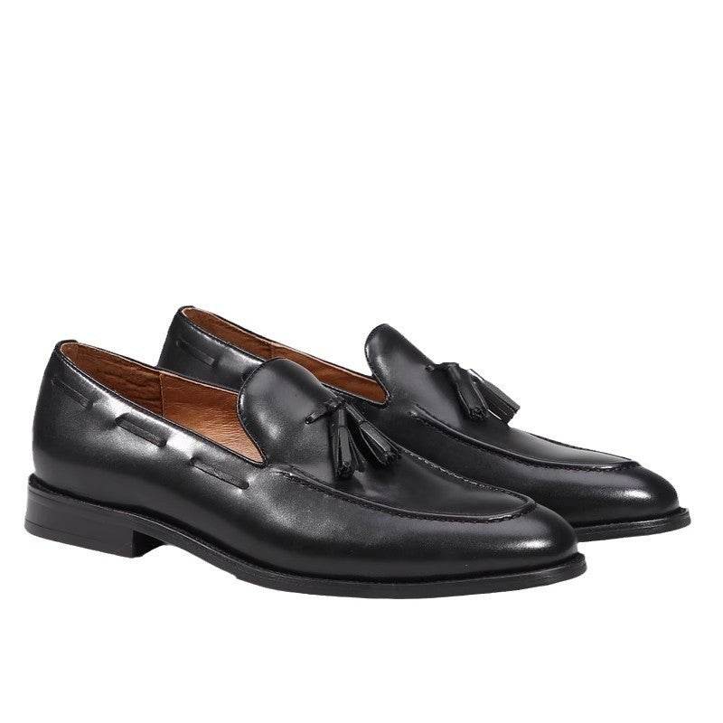 Men's Business Casual Handmade Genuine Leather Boat Shoes gents shoes Distinguished Fine Apparel