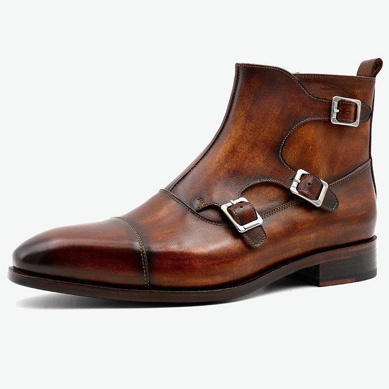 Quality Gentlemen's Handmade Leather Boots Distinguished Design formal wear Distinguished Fine Apparel