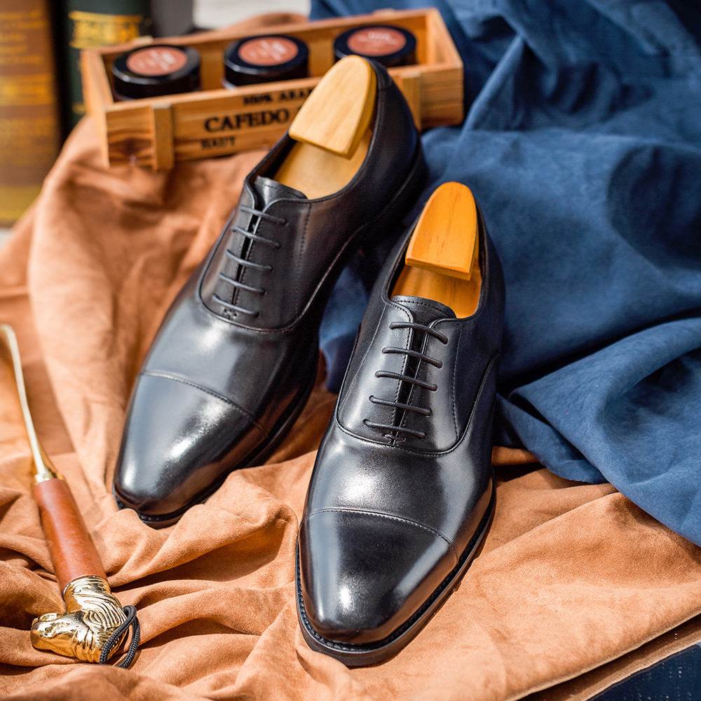 Genuine Leather Shoes Light Weight Men's Dress Shoes gents shoes Distinguished Fine Apparel