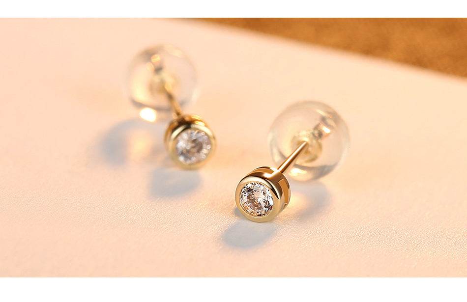 Wild 14K Gold Zircon Earrings – Bold Glamour Meets Everyday Luxury ladys earrings Distinguished Fine Apparel