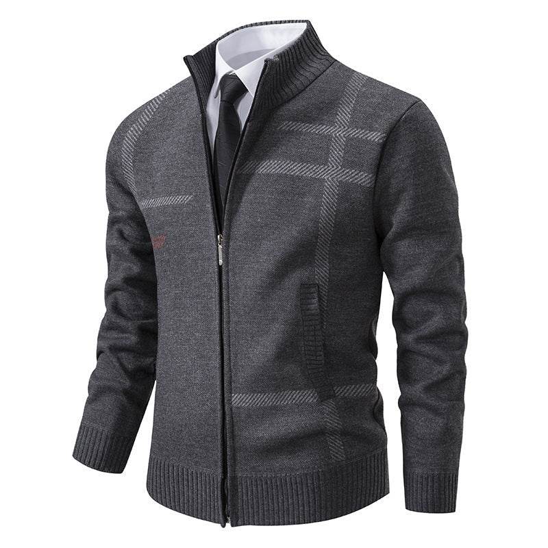 Men's Woolen Sweater Made of Quality Rabbit Hair for Winter gents top Distinguished Fine Apparel Dark Grey 2XL