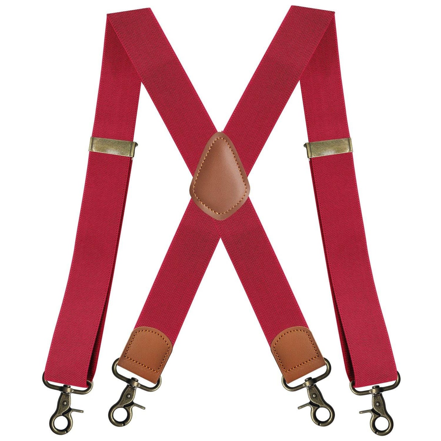 Elastic Straps X-type Suit Pants Suspenders - Quality Bronze Buckling formal wear Distinguished Fine Apparel