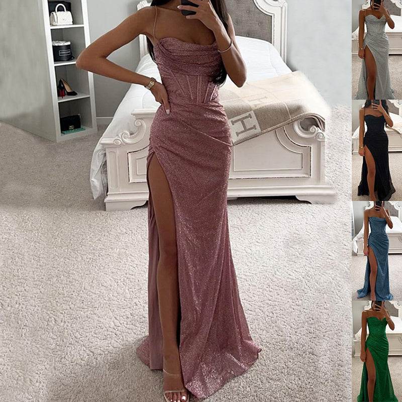 Women's Brilliant Beautiful Suspender Dress, Evening Gown, Women's dress Distinguished Fine Apparel