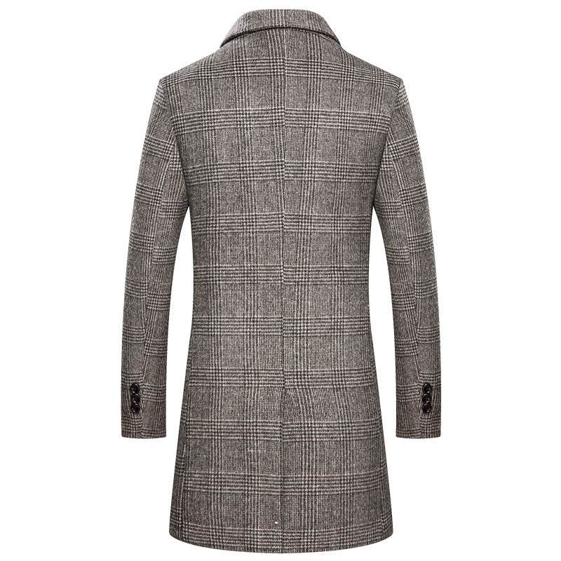 Distinguished Gentlemen's Heavy woolen overcoat gents jacket Distinguished Fine Apparel