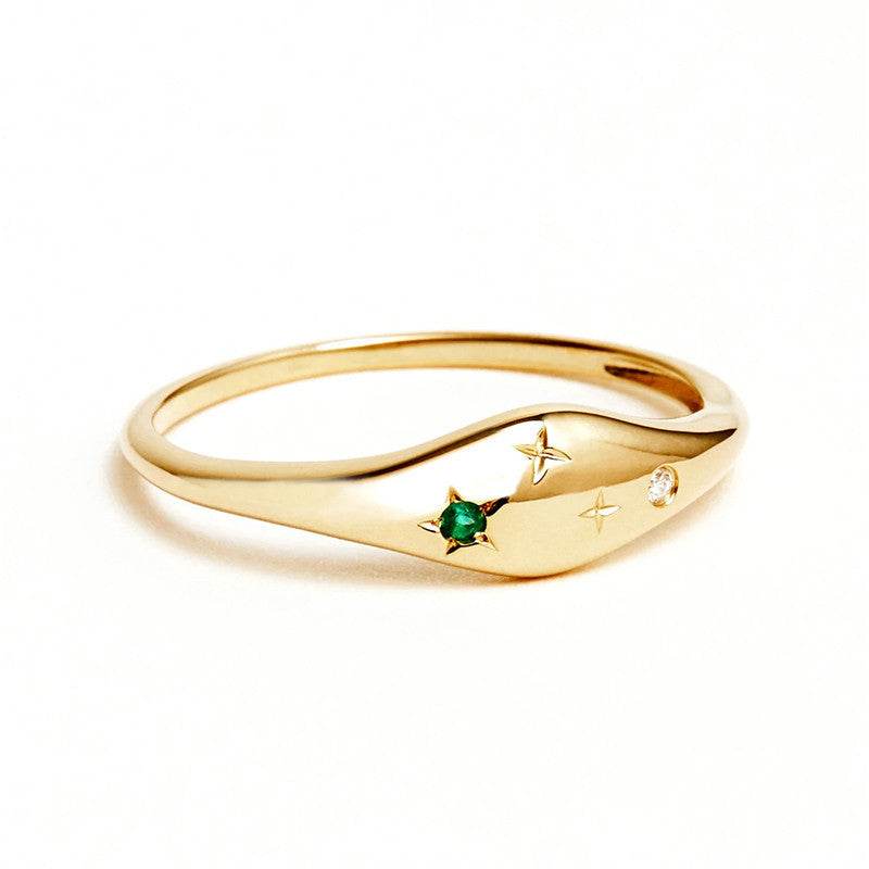 Women's Diamond Ring - Fashionable, stylish, sleek ladys ring Distinguished Fine Apparel Gold Taurus No.6