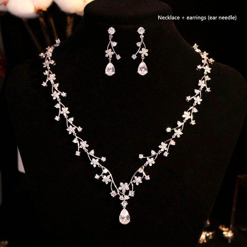 Bridal Knot Earrings – Elegant Wedding & Banquet Jewelry jewelry set Distinguished Fine Apparel Necklace earrings ear needl
