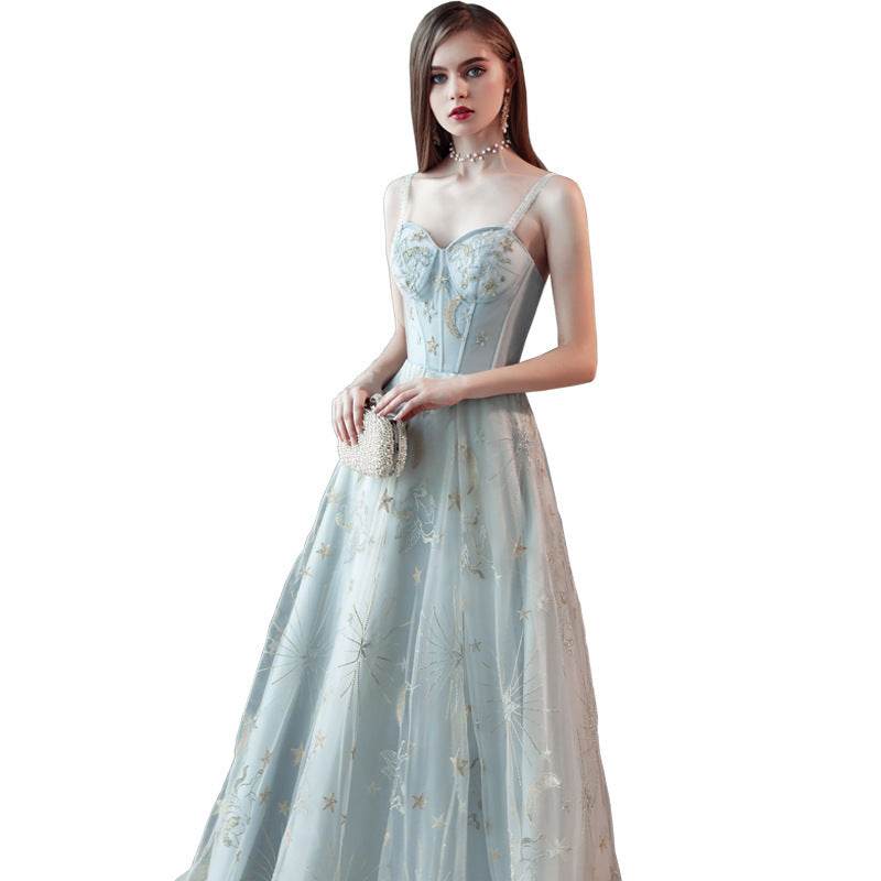 Lace Chair Gown - Elegant statement - Exquisite Ladies Piece ladys gown Distinguished Fine Apparel