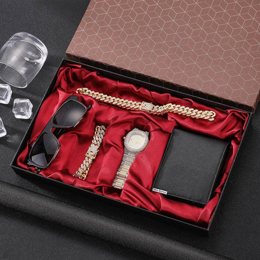 5-piece Men's Watch Gift Box Set gents watches Distinguished Fine Apparel