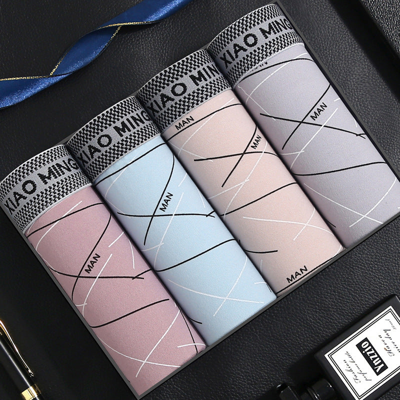 Men's Underwear Large Size Boxer Pack of X4 mens underwear Distinguished Fine Apparel Slow Speed 4PCs L