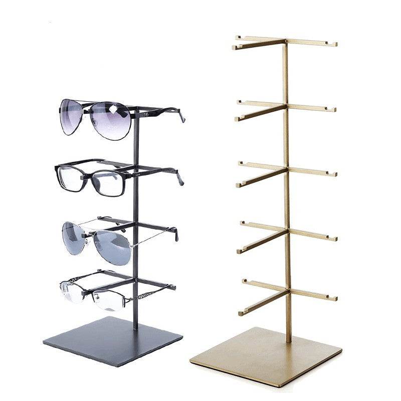 Stainless Steel Eyeglass Display Rack – Sleek, Space-Saving Sunglasses Holder gents accessorys Distinguished Fine Apparel