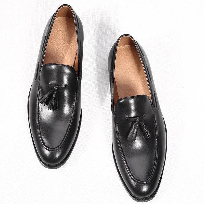 Men's Business Casual Handmade Genuine Leather Boat Shoes gents shoes Distinguished Fine Apparel