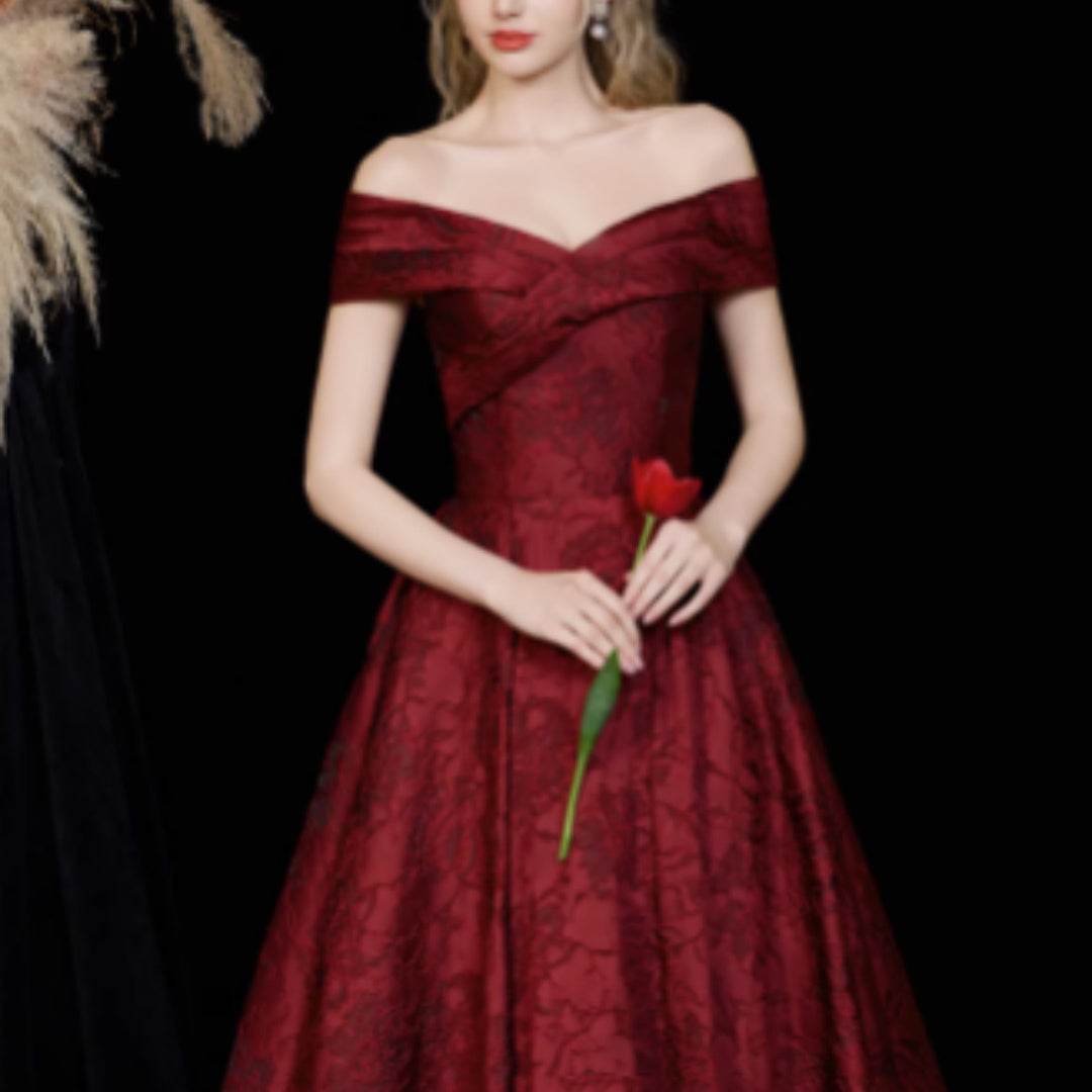 Distinguished Ladies French Style Niche High-end Light Luxury Evening Gown ladys gown Distinguished Fine Apparel