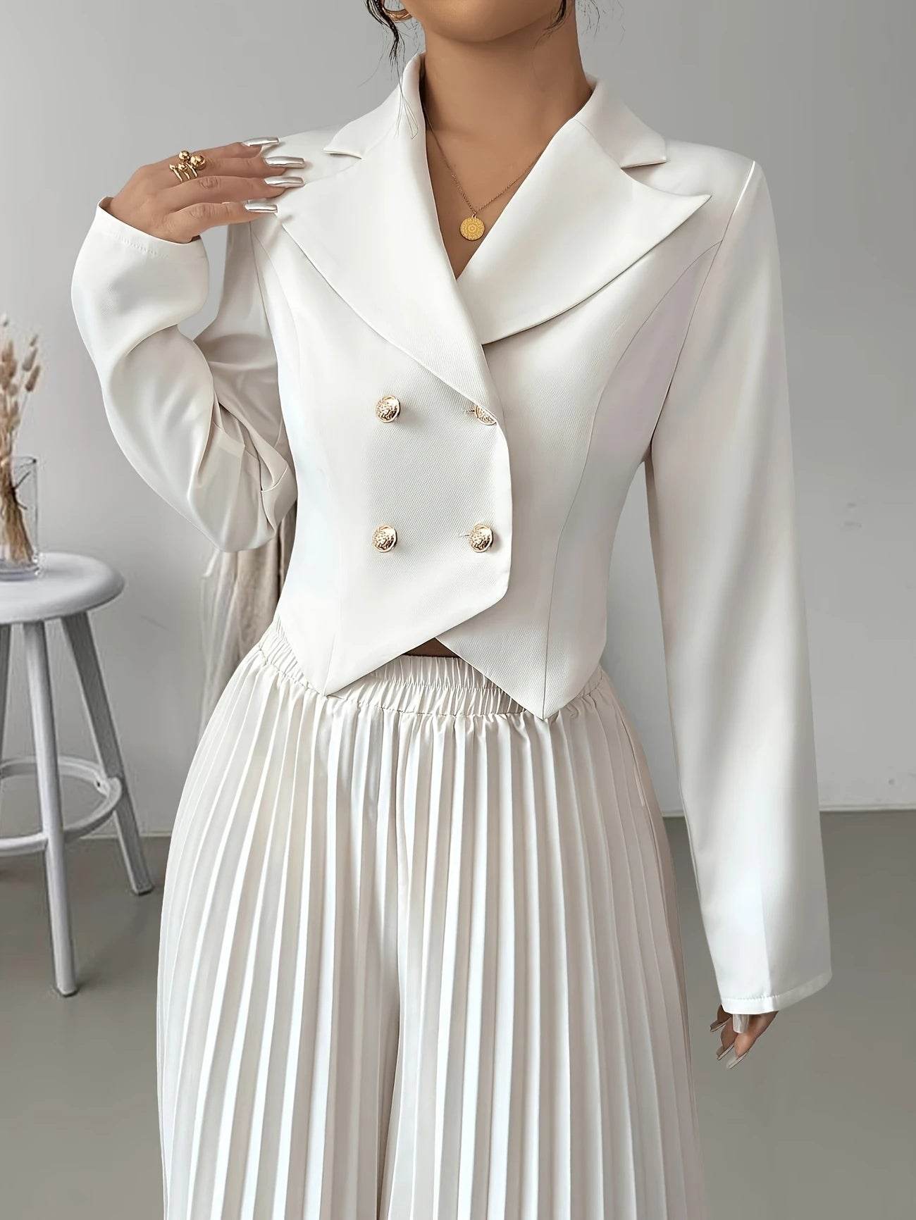 Distinguished Ladies Elegant Formal Yet Casual Suit with Pleated Skirt ladys suit Distinguished Fine Apparel