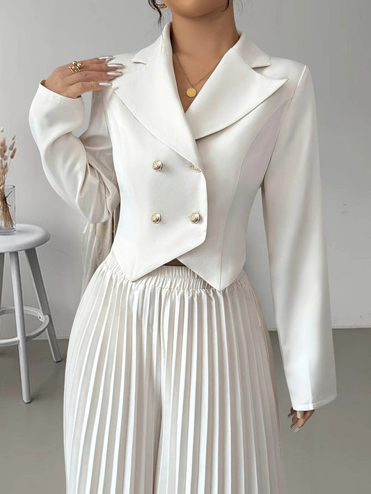 Distinguished Ladies Elegant Formal Yet Casual Suit with Pleated Skirt ladys suit Distinguished Fine Apparel