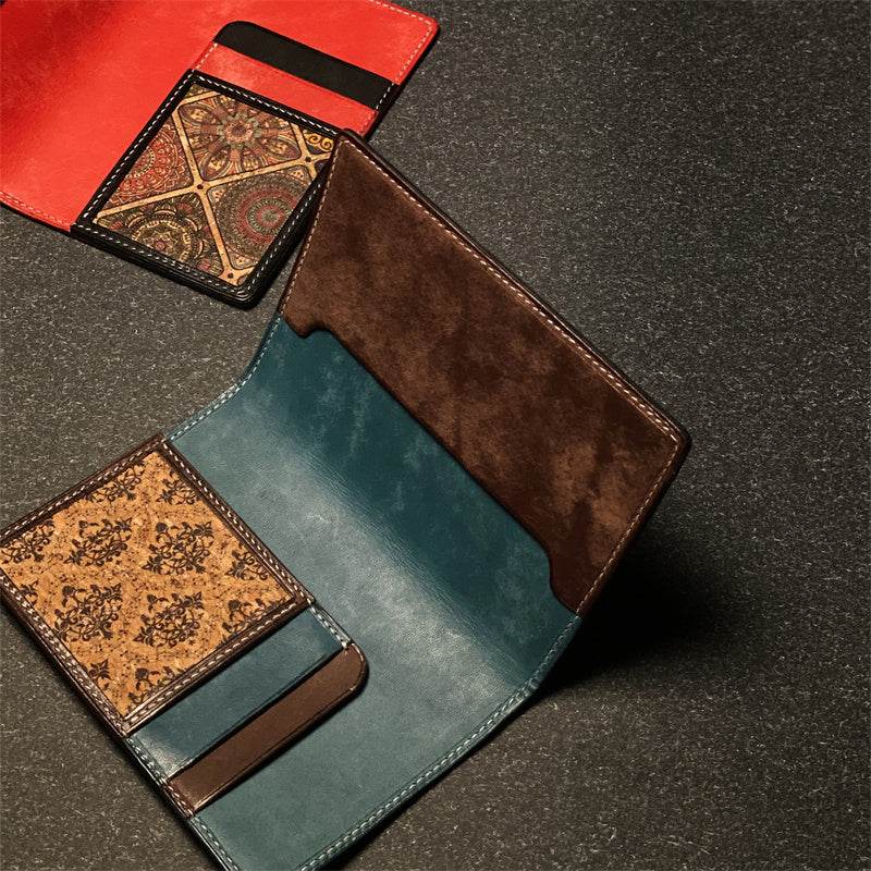 Genuine leather Passport Protector Card Holder ladys accessorys Distinguished Fine Apparel