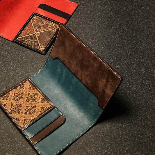 Genuine leather Passport Protector Card Holder ladys accessorys Distinguished Fine Apparel