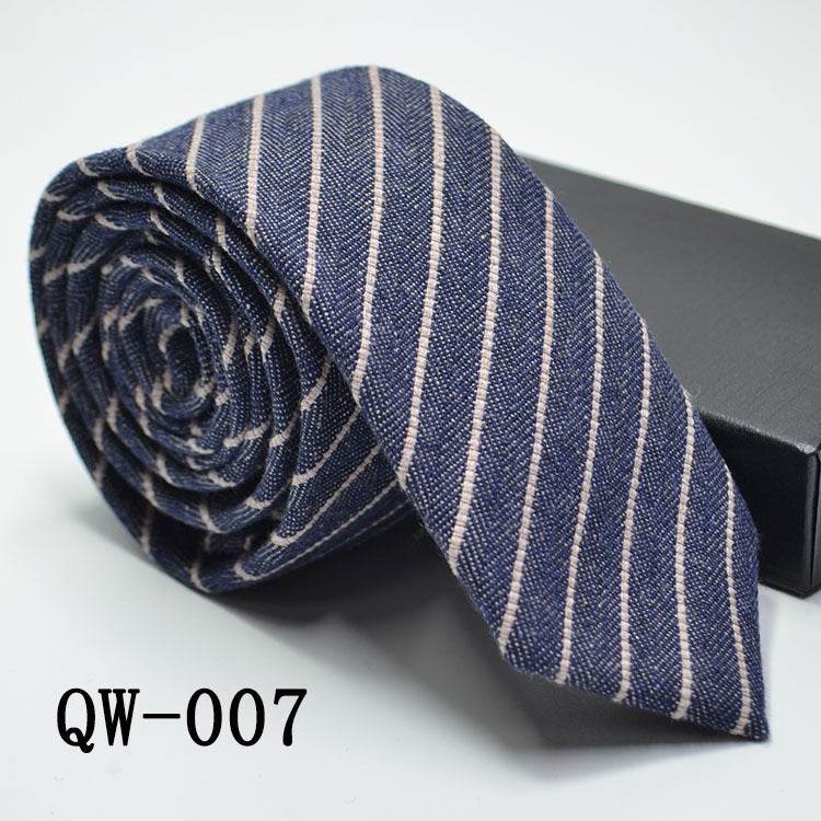 Mens Tie Super Narrow Wool-like Elegant Business Wear gent's ties Distinguished Fine Apparel QW007