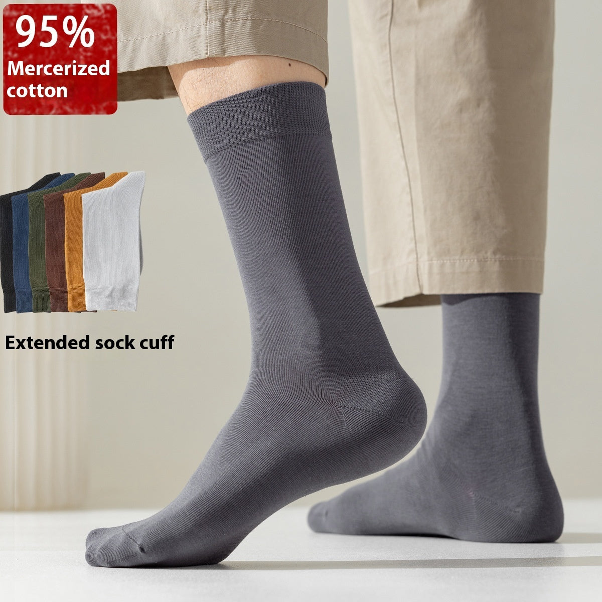 Pure Cotton Socks - Men's Business Formal Wear - Warmth And Elegance