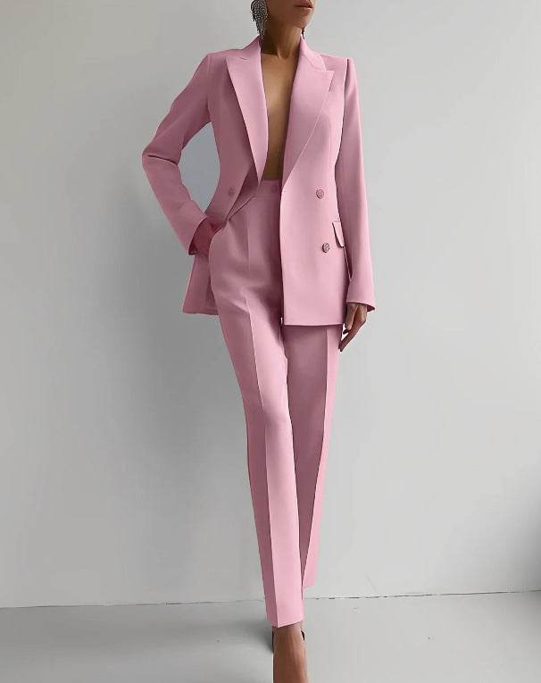 Women's Professional Business Style Suit - Elegant, proactive Look ladys suit Distinguished Fine Apparel Pink L