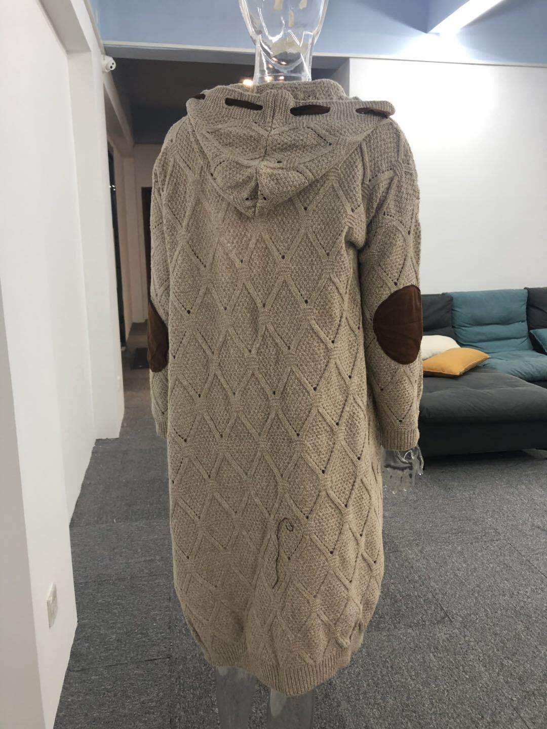 Ladies Long Hooded cardigan Unique Stylish and Warm Ladys Cardigan Distinguished Fine Apparel