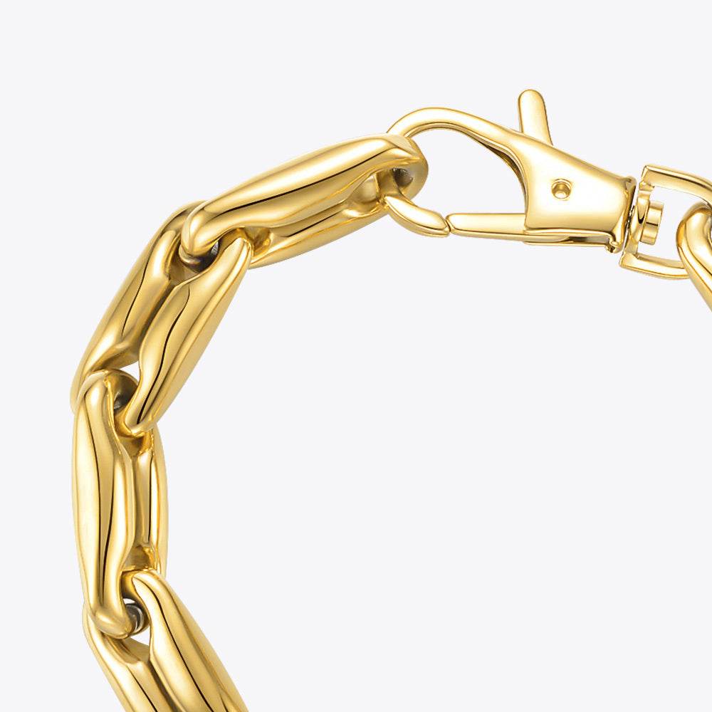18K Gold Plated Chunky Chain Bracelet – Bold Elegance with a Modern Edge ladys accessorys Distinguished Fine Apparel